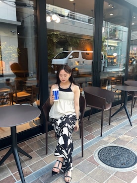 「低身長」｜「アイテム（キャミソール）」を使った、shizukaさん（レディース・146cm）の夏コーディネート