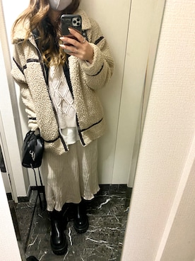 「SpRay PREMIUM（スプレイプレミアム）のアイテム（ジャケット/アウター）」を使った、PINOさん（レディース・160cm）の冬コーディネート
