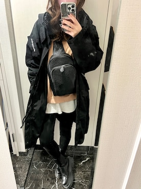 「alternative（オルタナティブ）のアイテム」を使った、PINOさん（レディース・160cm）の春コーディネート