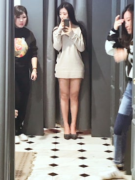 「MONKI（モンキ）のアイテム（ワンピース/ドレス）」を使った、入江渢さん（レディース・162cm）の夏コーディネート