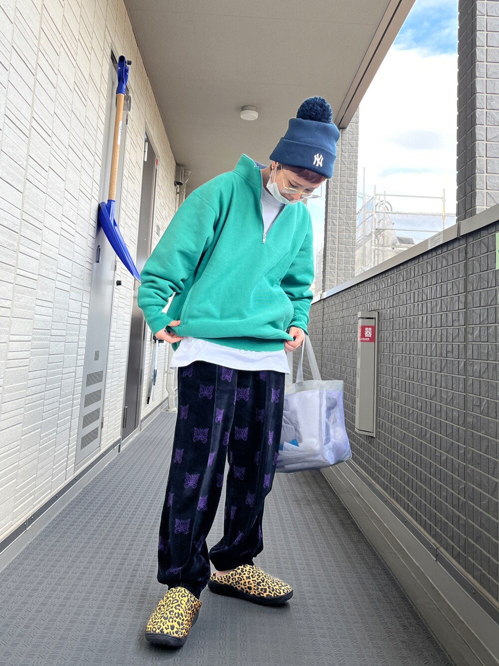 Needles（ニードルス）の「Zipped Track Pant - C/PE Papillon Velour