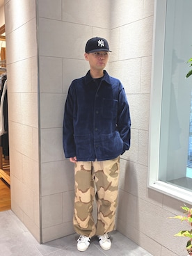 「SENSE OF PLACE by URBAN RESEARCH（センスオブプレイスバイアーバンリサーチ）のDiaspora skateboards　Mil Wide Pants（その他パンツ、その他）」を使った、Tommyさん（メンズ・175cm）の秋コーディネート