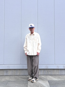 「URBAN RESEARCH（アーバンリサーチ）のアイテム（メガネ）」を使った、Tommyさん（メンズ・175cm）の秋コーディネート