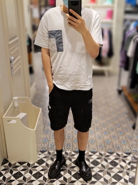 「:CHOCOOLATEのアイテム」を使った、Dasabala Limさん（メンズ・185cm）の夏コーディネート