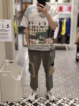 「5cm（ファイブシーエム）のアイテム」を使った、Dasabala Limさん（メンズ・185cm）の秋コーディネート