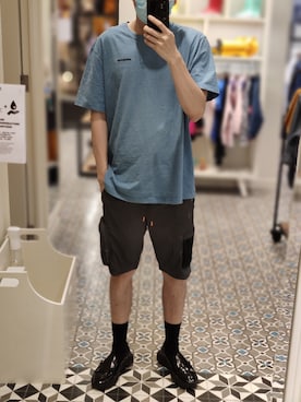 「Bossini（ボッシーニ）のアイテム」を使った、Dasabala Limさん（メンズ・185cm）の夏コーディネート