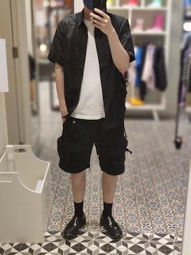 「PROFOUND AESTHETIC（プロファウンドエステティック）のアイテム」を使った、Dasabala Limさん（メンズ・185cm）の夏コーディネート