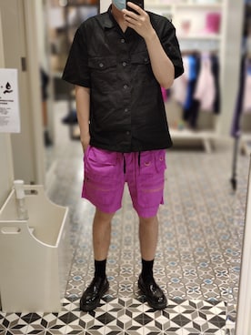 「Jordan（ジョーダン）のアイテム（パンツ）」を使った、Dasabala Limさん（メンズ・185cm）の夏コーディネート