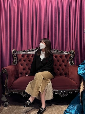 「Diosfront（ディオスフロント）のアイテム」を使った、chaaaさん（レディース・162cm）の秋コーディネート
