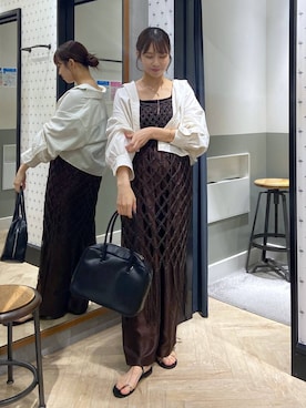 「アイテム（ワンピース/ドレス）」を使った、arisa.さん（レディース・161cm・20代）の秋コーディネート