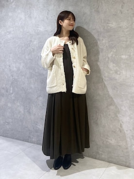 「アイテム（ワンピース/ドレス）」を使った、arisa.さん（レディース・161cm・20代）の秋コーディネート