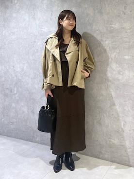 「アイテム（ワンピース/ドレス）」を使った、arisa.さん（レディース・161cm・20代）の秋コーディネート