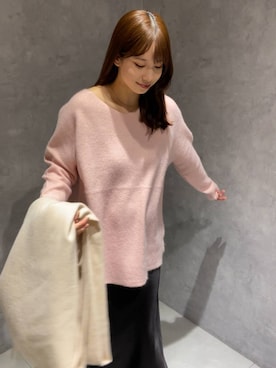 「A part by（アパートバイ）のアイテム（ストール/ショール）」を使った、arisa.さん（レディース・161cm）の秋コーディネート
