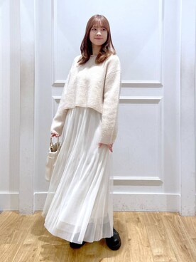 「A part by（アパートバイ）のアイテム（アクセサリー）」を使った、arisa.さん（レディース・161cm）の春コーディネート