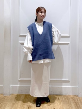 「A part by（アパートバイ）のアイテム（リング）」を使った、arisa.さん（レディース・161cm）の秋コーディネート