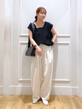 「A part by（アパートバイ）のアイテム（リング）」を使った、arisa.さん（レディース・161cm）の秋コーディネート