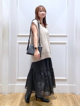 「A part by（アパートバイ）のアイテム（リング）」を使った、arisa.さん（レディース・161cm）の秋コーディネート