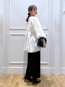 「A part by（アパートバイ）のアイテム（リング）」を使った、arisa.さん（レディース・161cm）の秋コーディネート