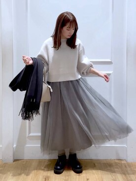 arisa.さん(レディース・161cm)の冬コーディネート