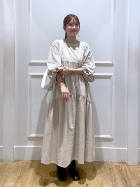 「A part by（アパートバイ）のアイテム（リング）」を使った、arisa.さん（レディース・161cm）の秋コーディネート