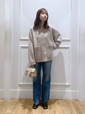 「A part by（アパートバイ）のアイテム（リング）」を使った、arisa.さん（レディース・161cm）の秋コーディネート