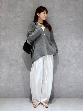 「A part by（アパートバイ）のスクエアミニショルダー（ショルダーバッグ）」を使った、arisa.さん（レディース・161cm）の秋コーディネート