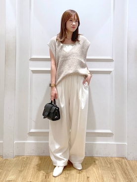 「A part by（アパートバイ）のアイテム（リング）」を使った、arisa.さん（レディース・161cm）の秋コーディネート