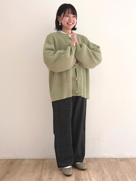 「チャイナニット」｜remiさん（レディース・151cm）の冬コーディネート