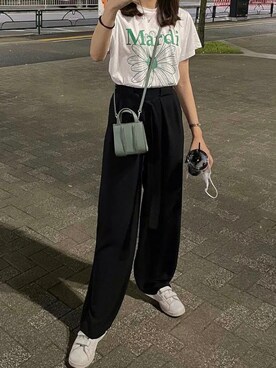 「Max Mara（マックスマーラ）のアイテム（バッグ）」を使った、aさん（レディース・166cm）の冬コーディネート