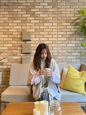 「Feroux（フェルゥ）のアイテム」を使った、三村有希さん（レディース・157cm）の秋コーディネート