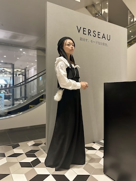 「Acne Studios（アクネストゥディオズ）のアイテム（シューズ）」を使った、三村有希さん（レディース・157cm）の秋コーディネート