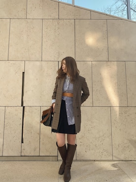 「imvely（-）のアイテム」を使った、三村有希さん（レディース・157cm）の春コーディネート