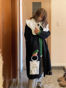 三村有希さん（レディース・157cm）の冬コーディネート