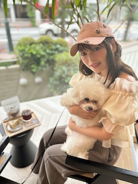 「オフショルダー」｜三村有希さん（レディース・157cm）の夏コーディネート