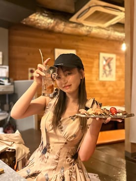 「Chapeau d' O（シャポードオー）のアイテム」を使った、三村有希さん（レディース・157cm）の夏コーディネート