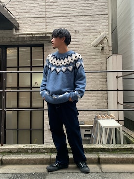 「CONVERSE ADDICT（コンバースアディクト）のアイテム」を使った、皆川喬さん（メンズ・168cm）の秋コーディネート