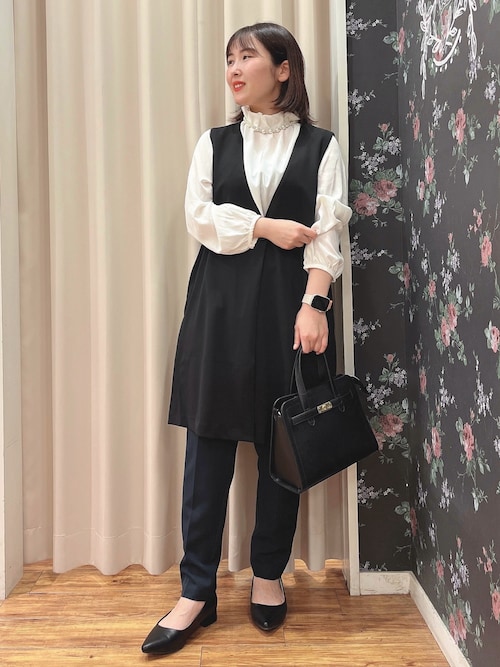 通勤／デイリー／セットアップ可】マルチに使える カットジョーゼット