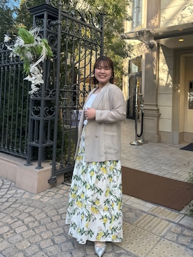 「La boutique BonBon（ラブティックボンボン）のアイテム（テーラードジャケット）」を使った、chiaさん（レディース・150cm）の冬コーディネート