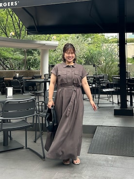 「お出かけスタイル」｜「アイテム（ワンピース/ドレス）」を使った、chiaさん（レディース・150cm）の夏コーディネート