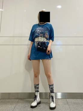「パンク」｜「アイテム（その他）」を使った、少年Dさん（レディース・168cm）の夏コーディネート