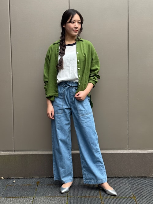 BANANA REPUBLIC FACTORY STORE　　日本限定 オーバーサイズ リネンシャツ