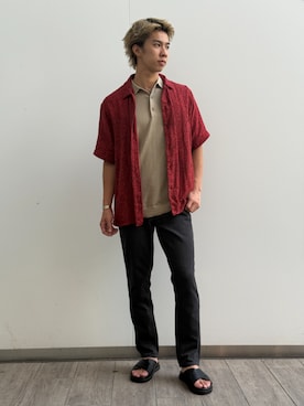 「BANANA REPUBLIC FACTORY STORE(バナナリパブリック ファクトリーストア)のBANANA REPUBLIC FACTORY STORE スタンダードフィットコースタルリゾートシャツ(シャツ/ブラウス、その他)」を使った、BANANAREPUBLICさん(メンズ・175cm)の夏コーディネート
