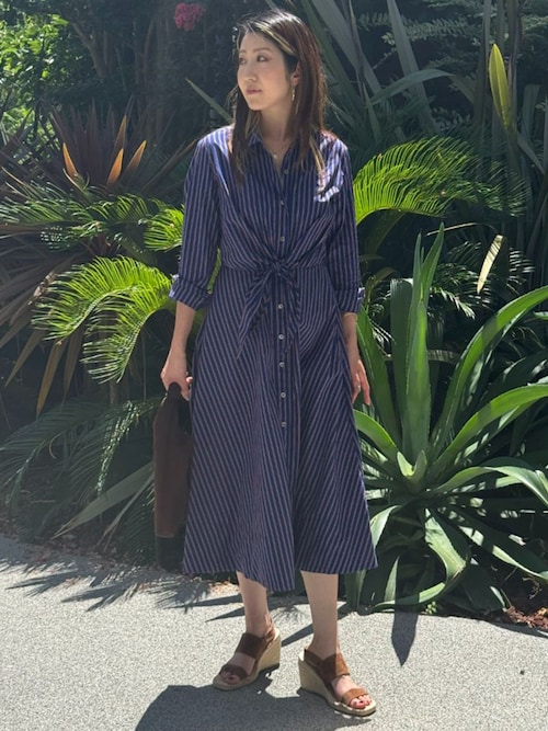 タイトワンピース　BANANA REPUBLIC BANANA REPUBLIC ワンピース FACTORY STORE カフド タイフロント