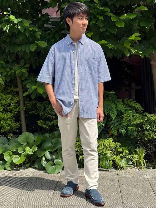 BANANA REPUBLIC シャツ FACTORY STORE シアサッカーシャツ