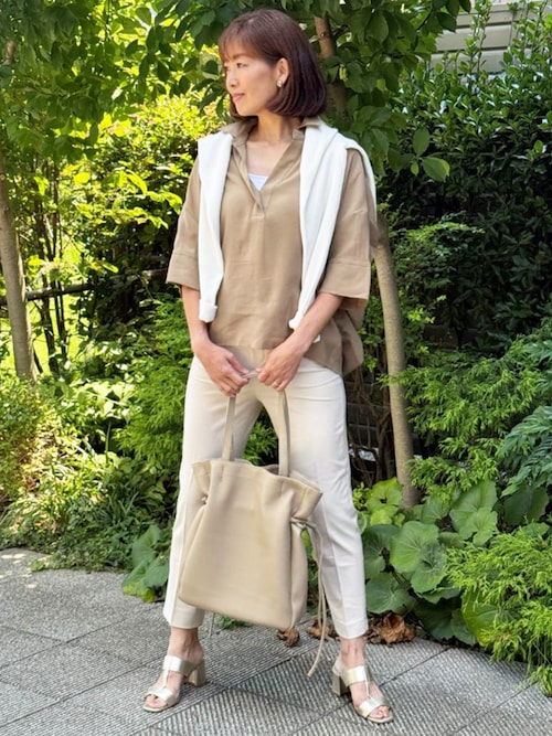 BANANA REPUBLIC トートバッグ FACTORY STORE ヴィーガンレザー