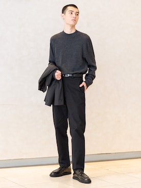 「アイテム（スーツジャケット）」を使った、BANANAREPUBLICさん（メンズ・176cm）の秋コーディネート