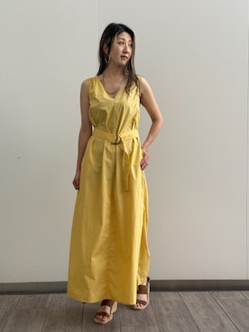 「BANANA REPUBLIC FACTORY STORE(バナナリパブリック ファクトリーストア)のBANANA REPUBLIC FACTORY STORE ポプリンベルト付きマキシワンピース(ワンピース、その他)」を使った、BANANAREPUBLICさん(メンズ・175cm)の夏コーディネート