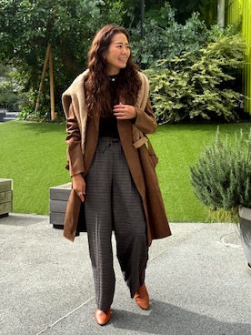 「アイテム（トレンチコート）」を使った、BANANAREPUBLICさん（レディース・165cm）の秋コーディネート