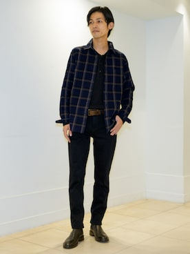 「Banana Republic（バナナリパブリック）のアイテム（Tシャツ/カットソー）」を使った、BANANAREPUBLICさん（メンズ・178cm）の秋コーディネート