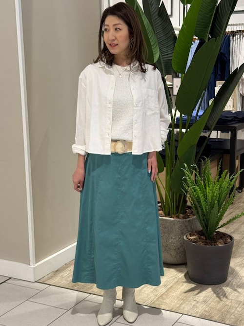 ブラウス シャツ BANANA REPUBLIC FACTORY STORE　　リネンブレンド半袖シャツ レディース セール】BANANA REPUBLIC FACTORY STORE リネンブレンド半袖